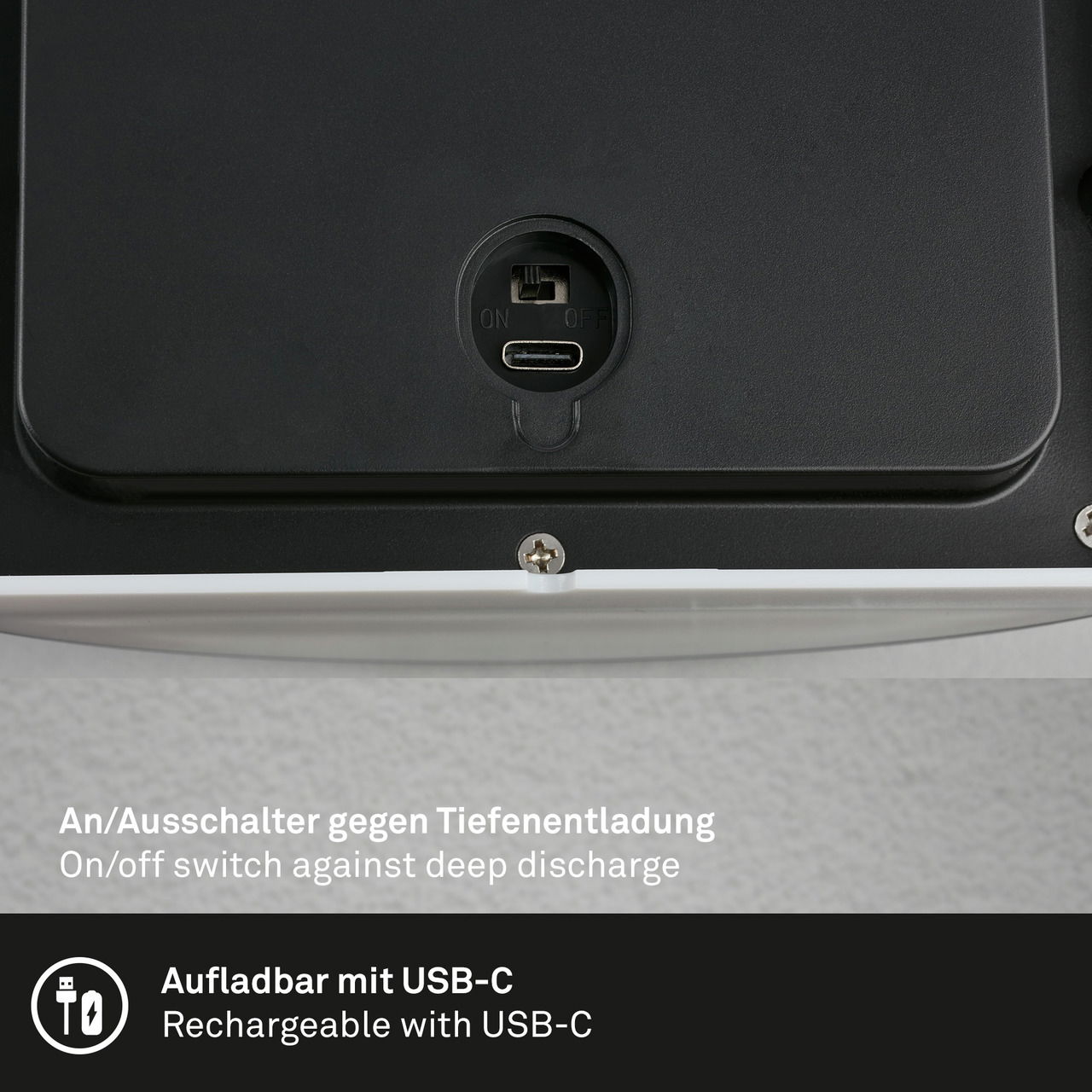 Briloner Akku-Außenwandleuchte