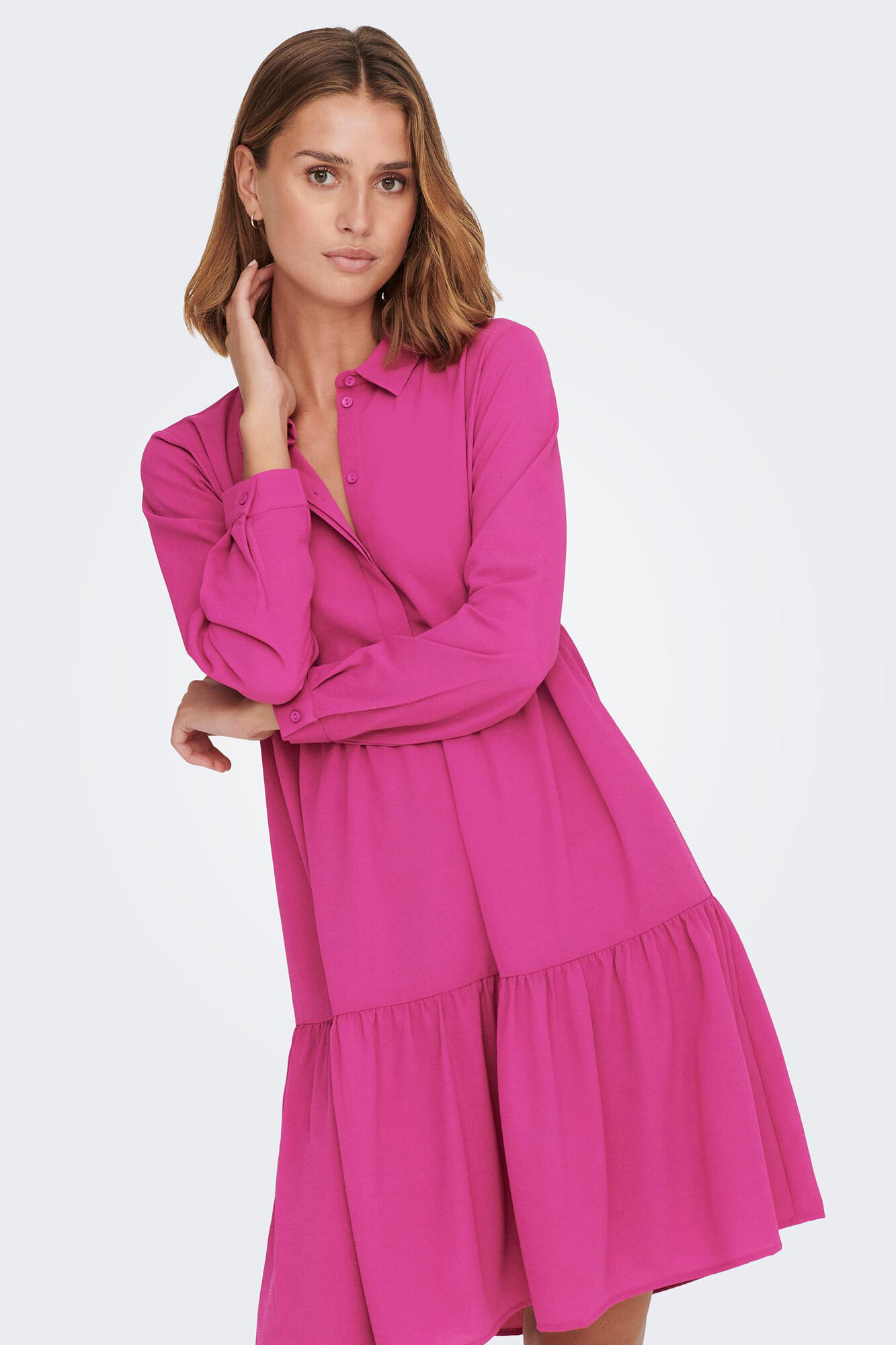 vestido camisa midi