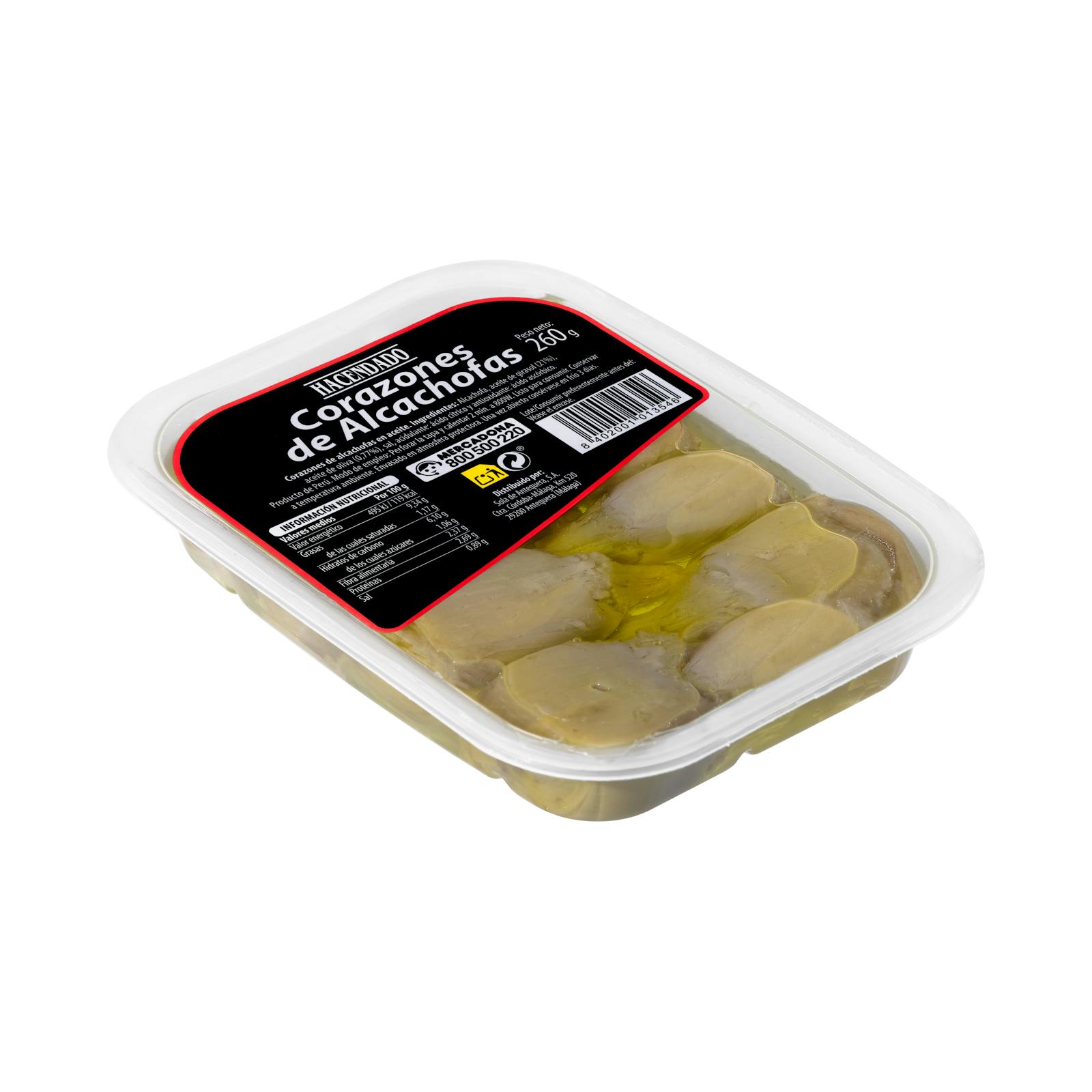 Cœurs d'artichauts Hacendado