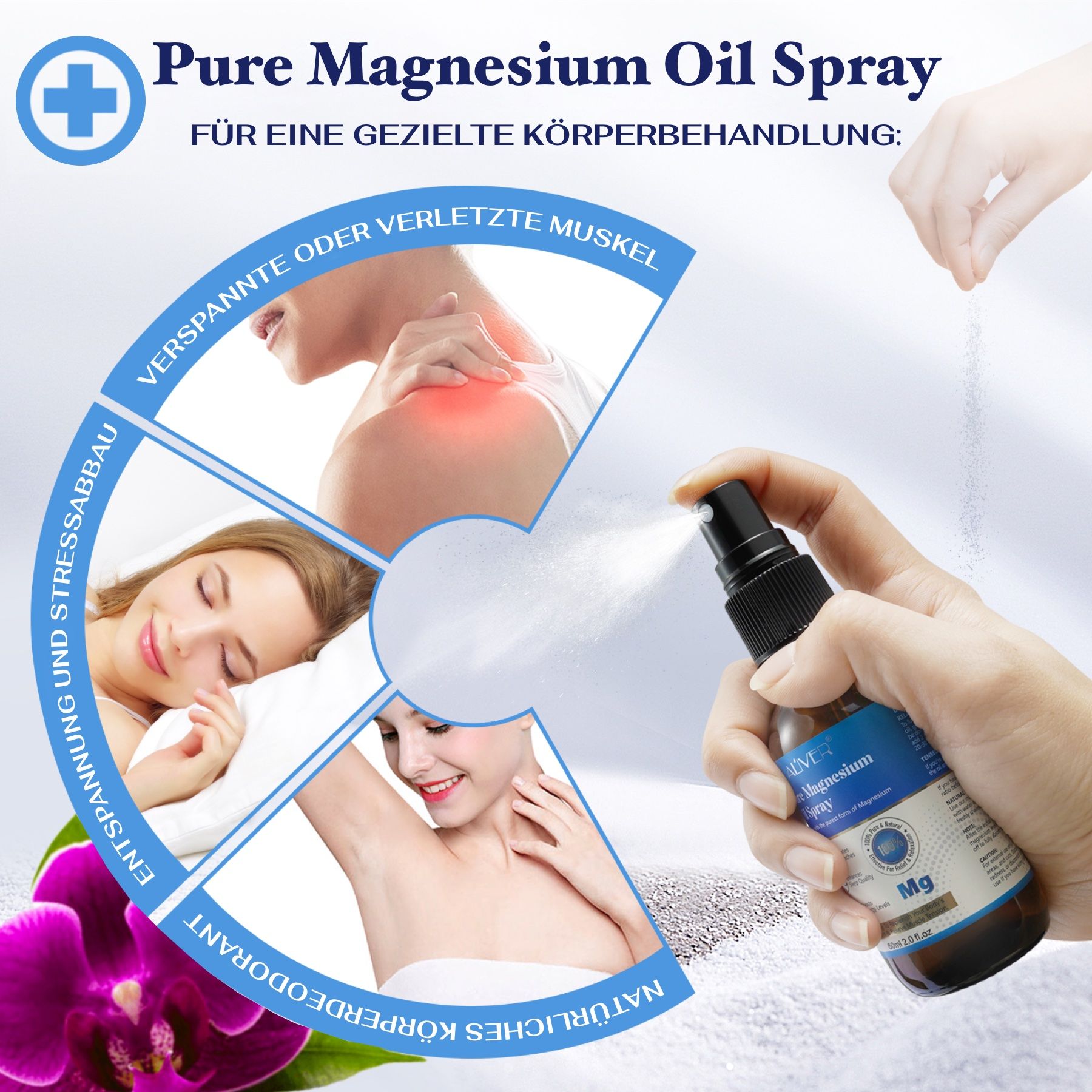 ALIVER Gesichts und Körperspray Pure Magnesiumöl