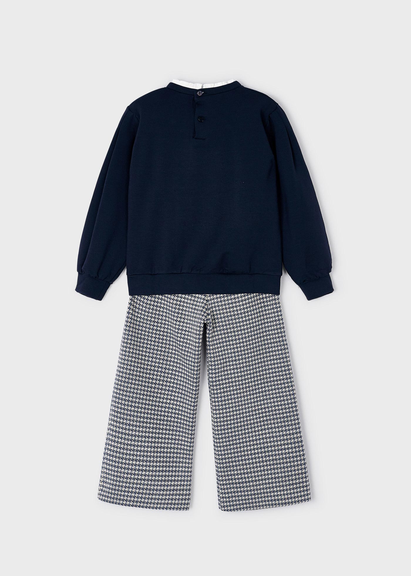 Conjunto de calça e blusa de duas peças para meninas