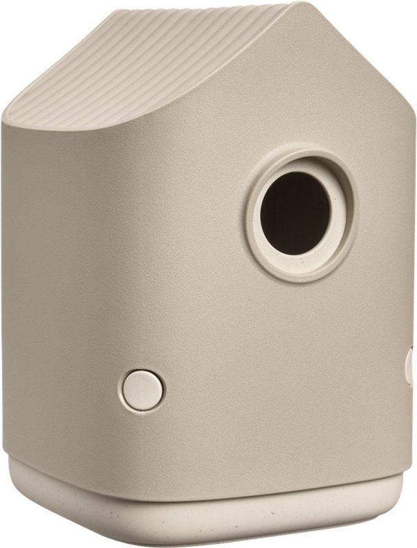 Elho - Cosy Bird House - Vogelhuisje - Paddenstoel beige - 18 cm - 100% Gerecycled Plastic