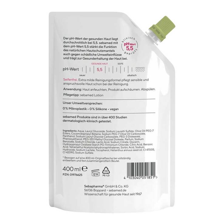 Sebamed flüssig Waschemulsion mit Olive, 400 ml