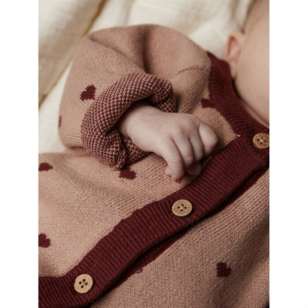 Nougat Saran Strik Cardigan - Lil'Atelier