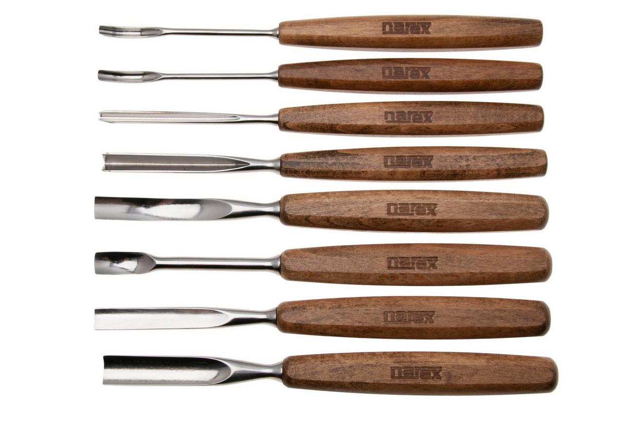 Narex Profi Carving Chisel Set 868000, gutsenset, 8-delig