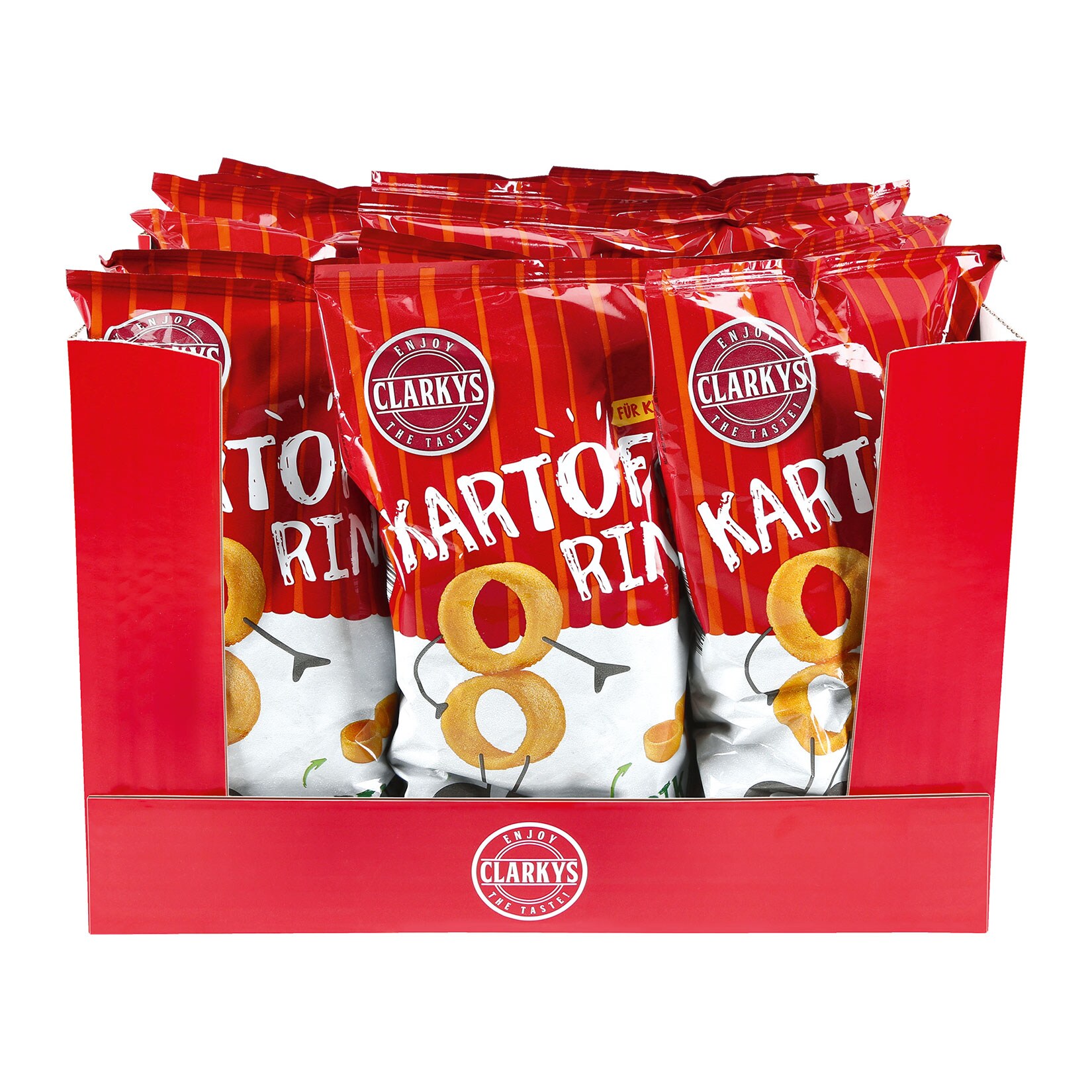 Clarkys Kartoffel Ringe Paprika 100 g, 18er Pack