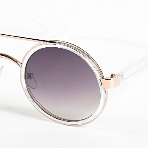 Lunettes De Soleil Noir Dégradé Transparent