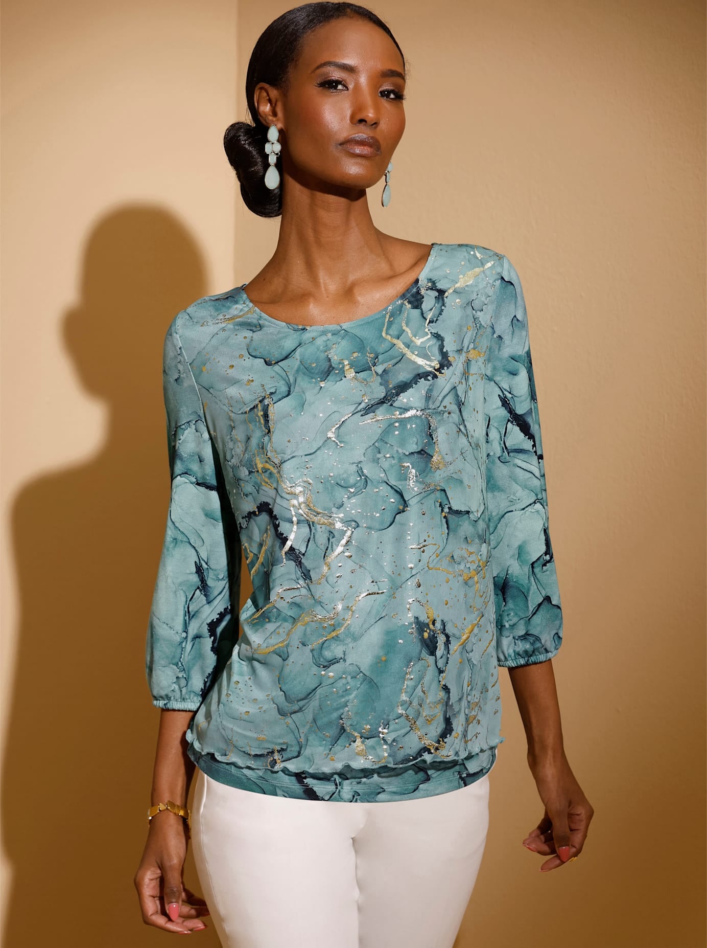 creation L 3/4-Arm-Shirt »Mesh-Shirt«, 1 Stk.