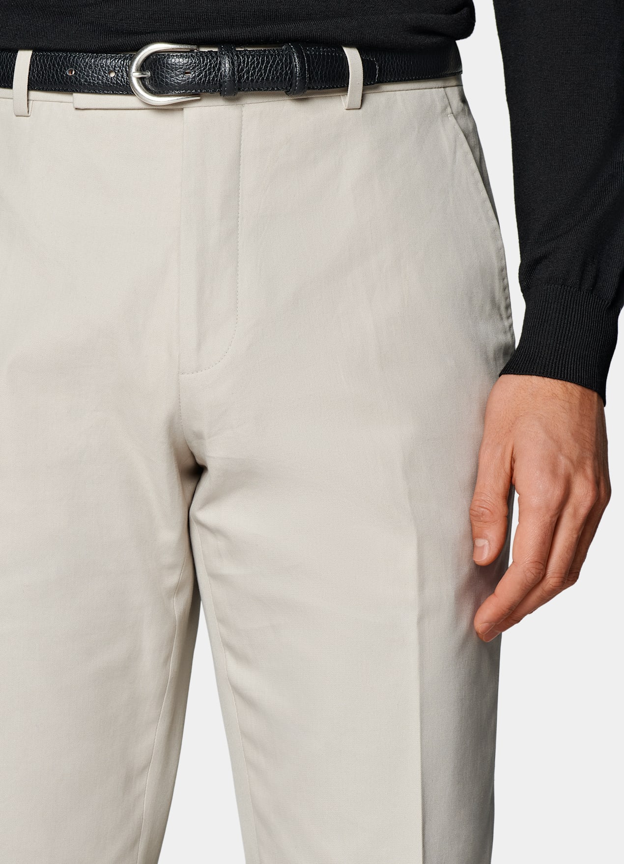 Pantalon Straight Leg sable
