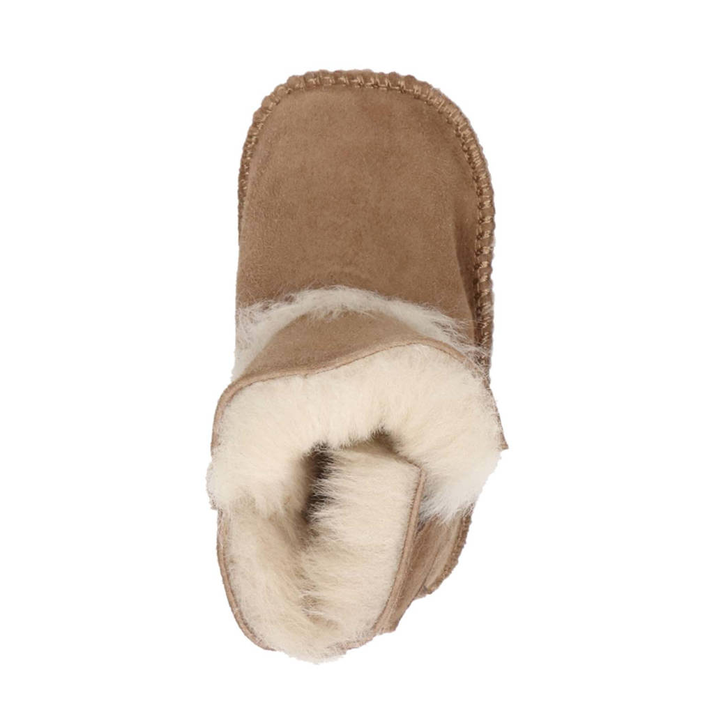 Warmbat Australia suede babyschoenen cognac