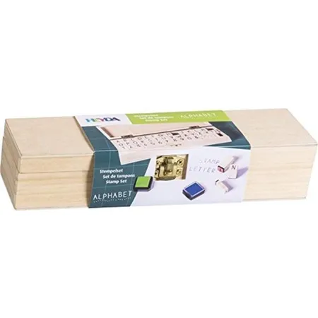 Heyda 204888681 Stempelset Alphabet+ Zahlen und Sonderzeichen (46 Stempel)