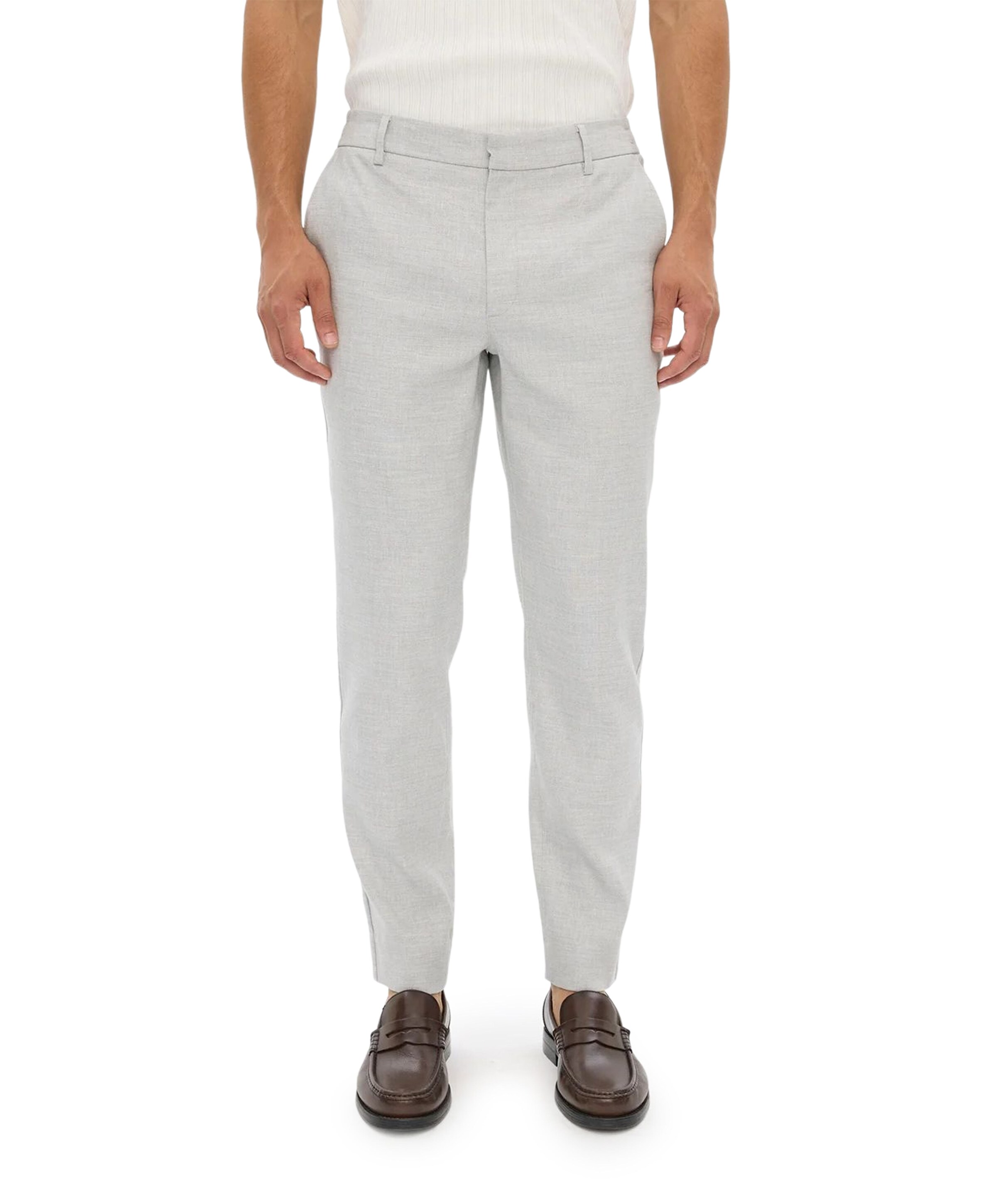 Plain THEOPL 769 CLOUD LINEN heren broek grijs