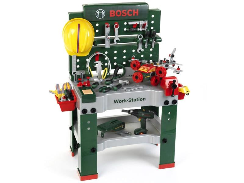Klein-Toys Handwerker BOSCH 150 - teilige Werkbank Spielzeug-Werkstatt