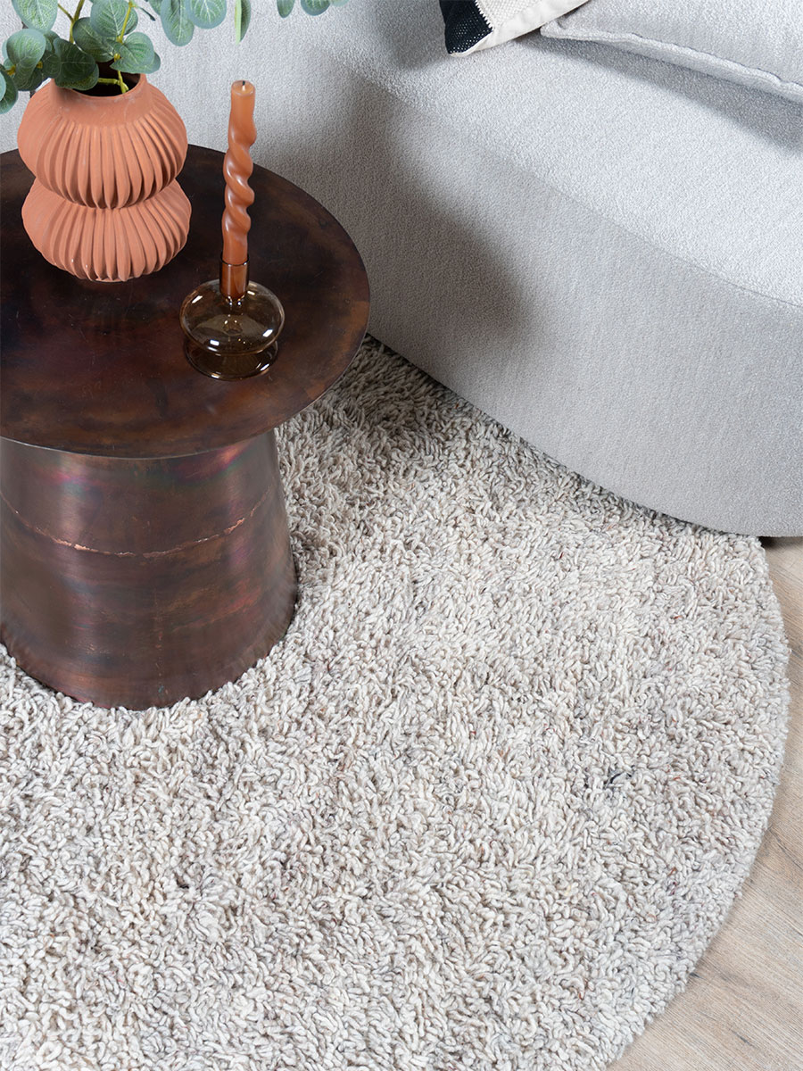 Vloerkleed Pelosa beige 200cm rond