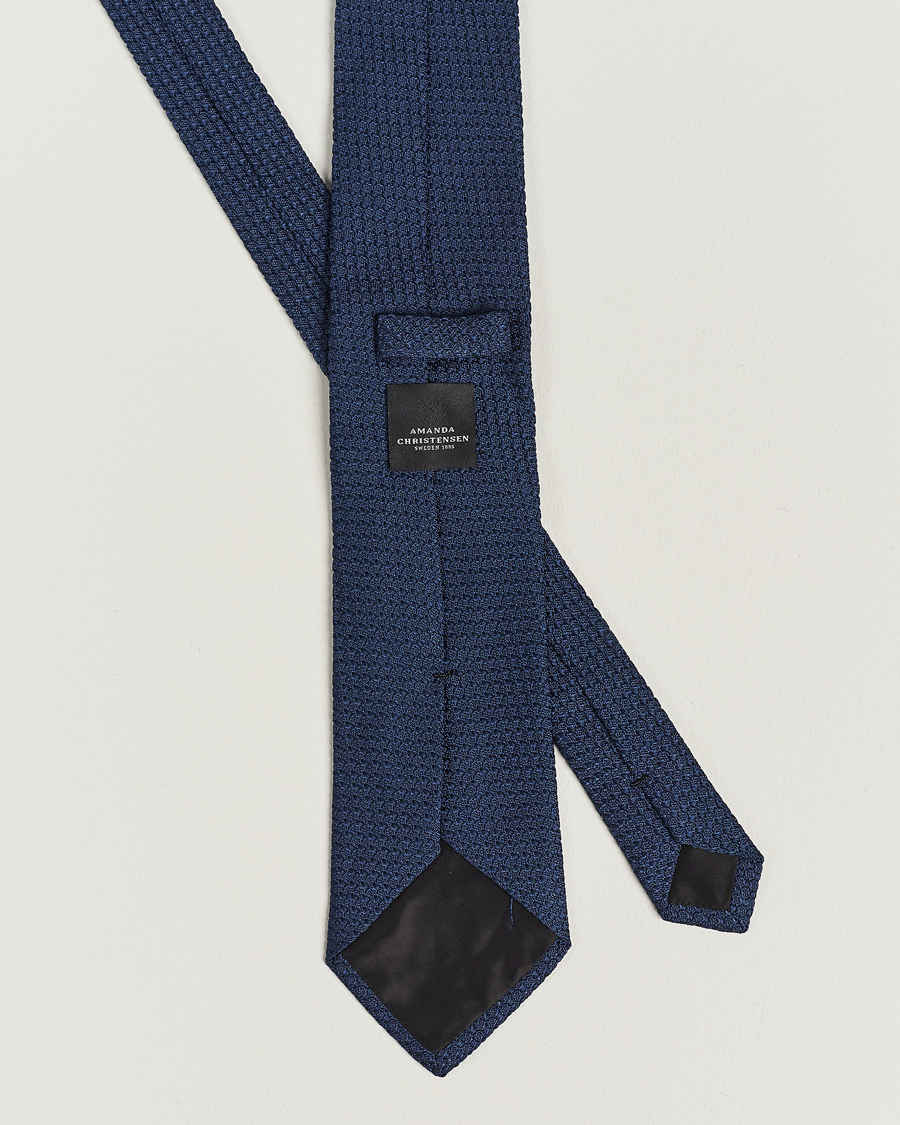 Amanda Christensen Silk Grenadine 8 cm Tie Napoli Blue