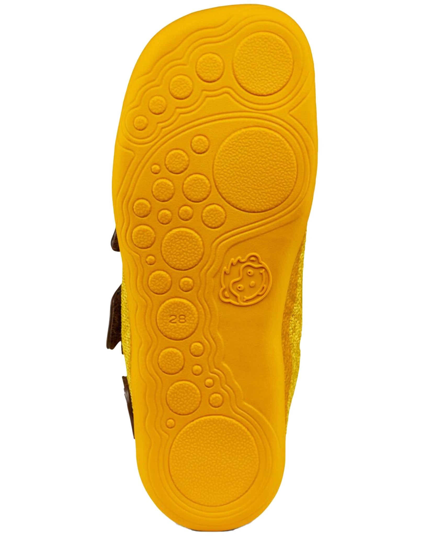Strick-Halbschuhe HAPPY TIGER in gelb