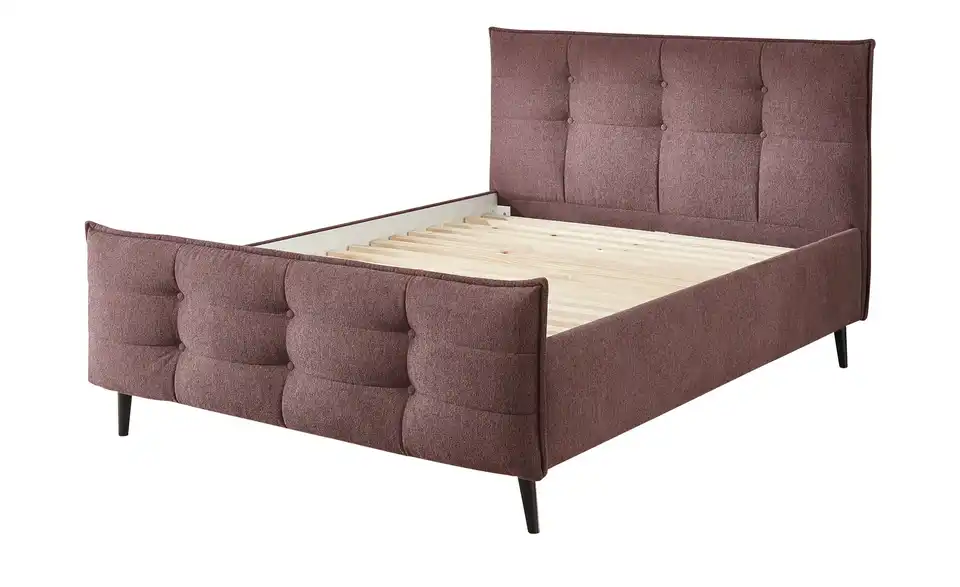 Polsterbettgestell Mario B Mauve 180 cm