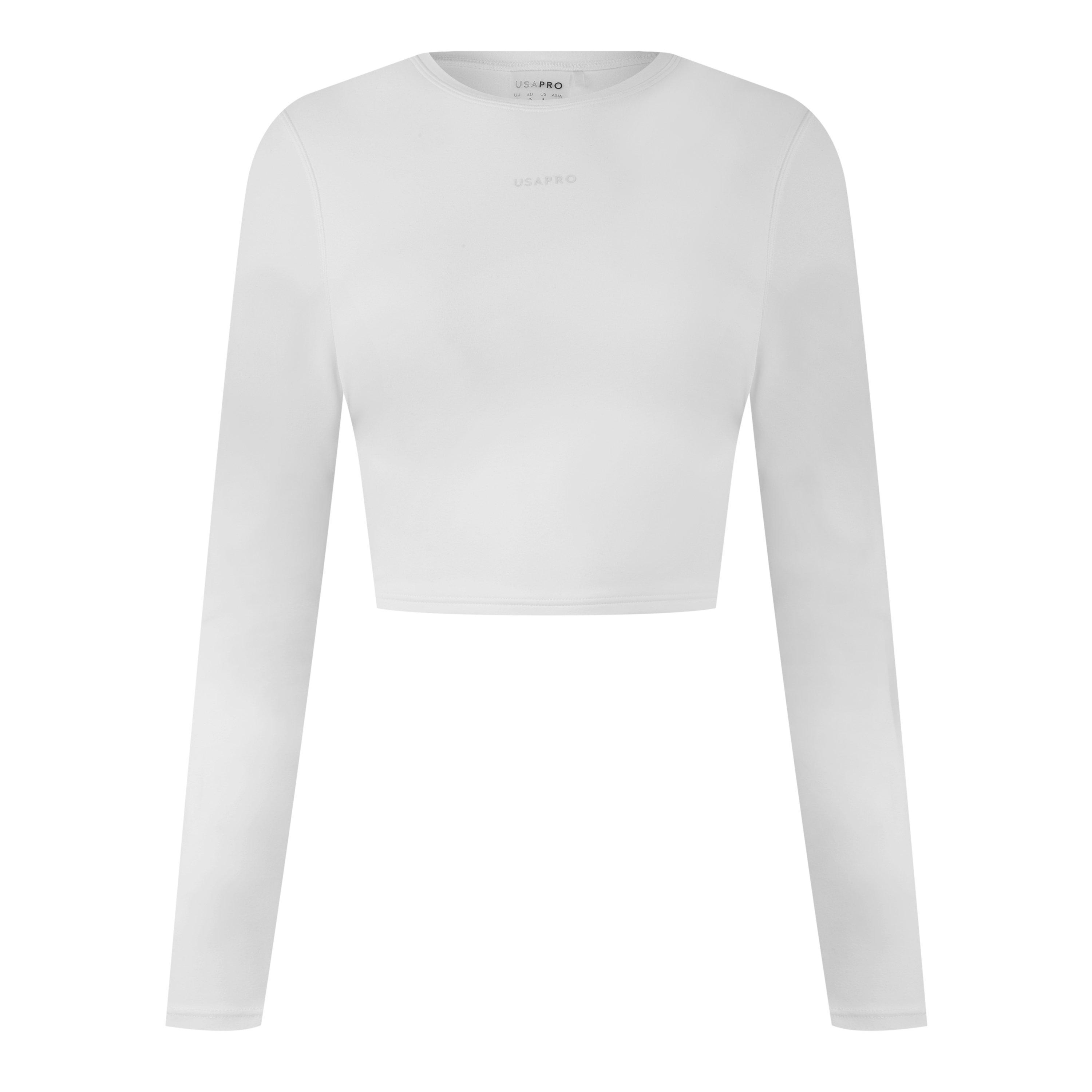 USA Pro Long Sleeve Crop Top Womens