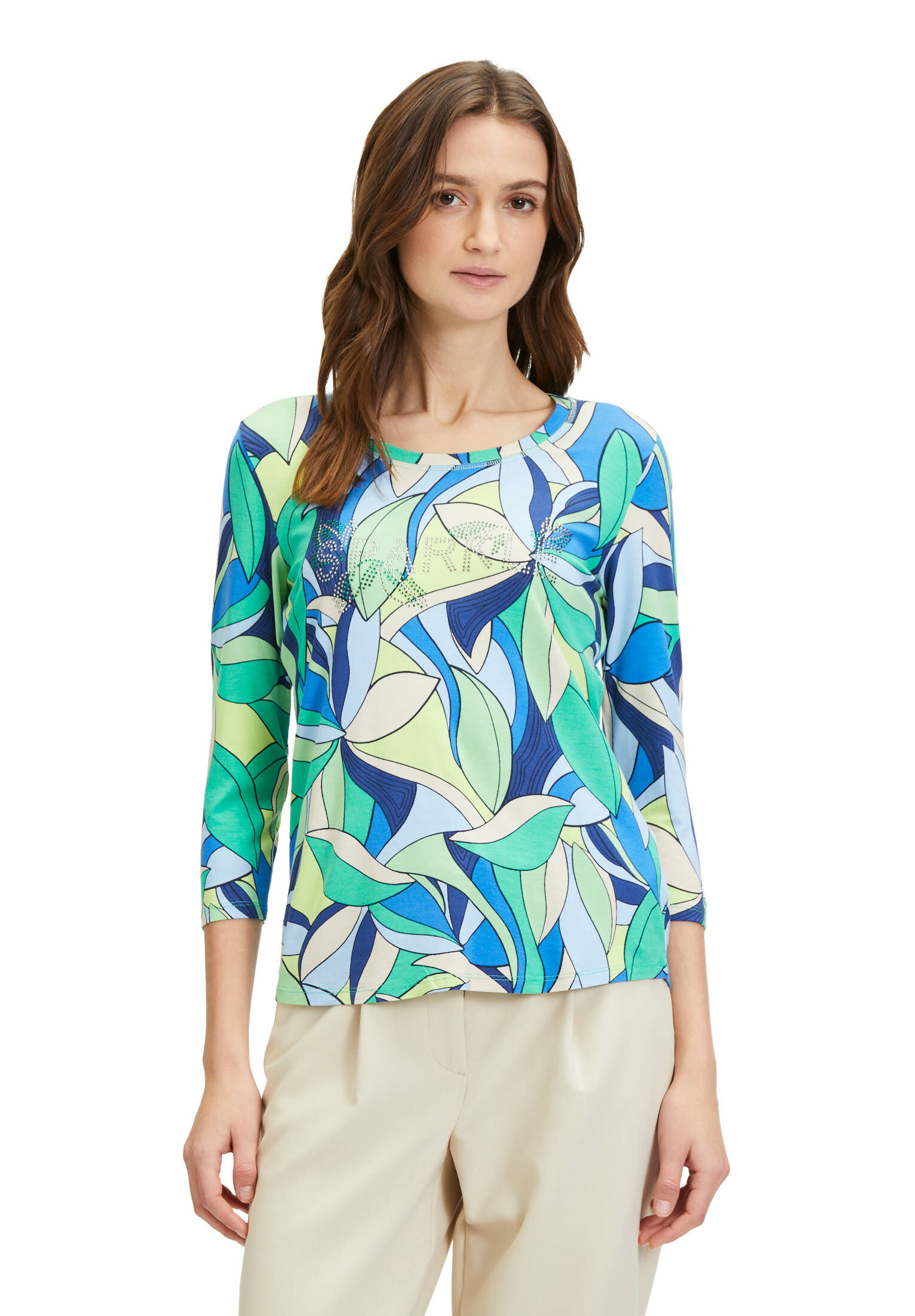 Betty Barclay| Damen Printshirt mit Schmucksteinen
