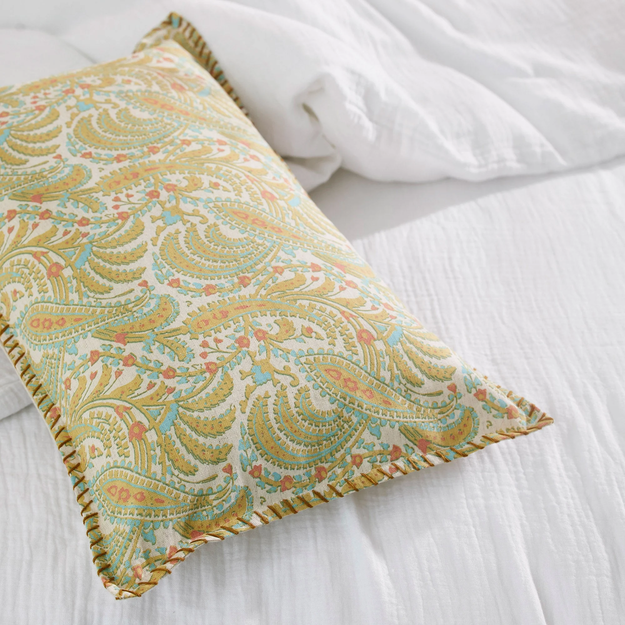 PADMA - Housse de coussin | Jaune