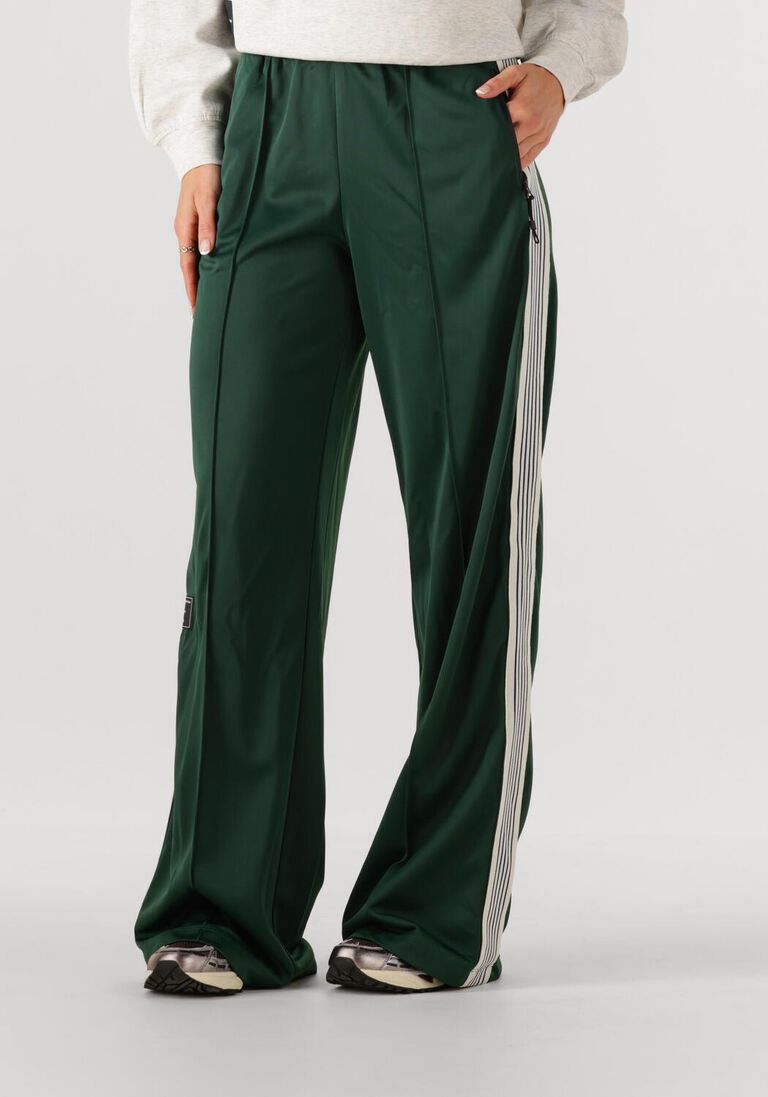 donkergroene haute l'amitié wijde broek baggy track tall pants