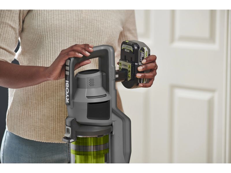 RYOBI Akku-Sauger RSVS18-0 ohne Akku und Ladegerät Akku-Handstaubsauger mit Dualzyklon-HEPA-Filter