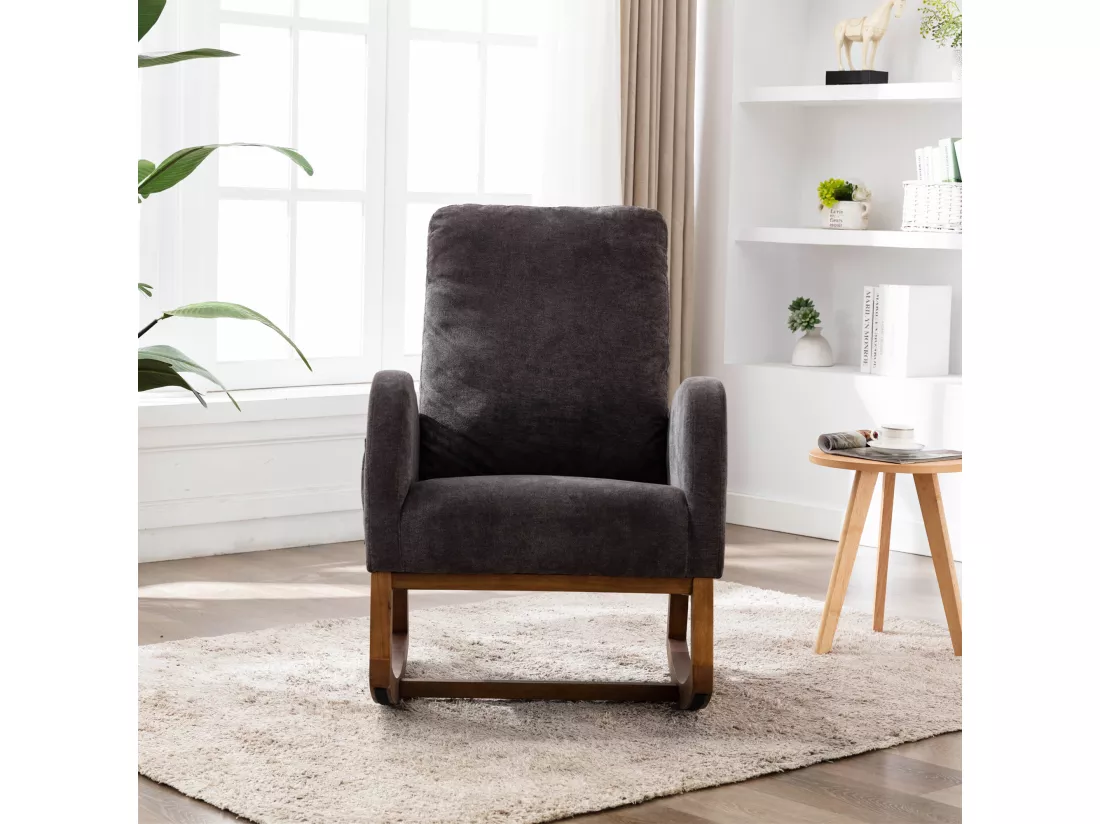 Chaise à bascule confortable pour salon