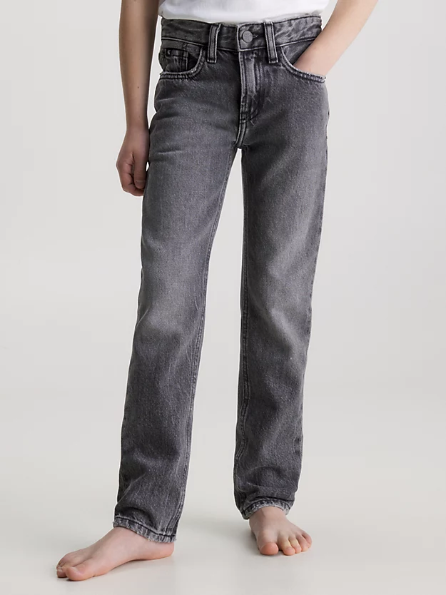 Calça jeans slim de cintura média