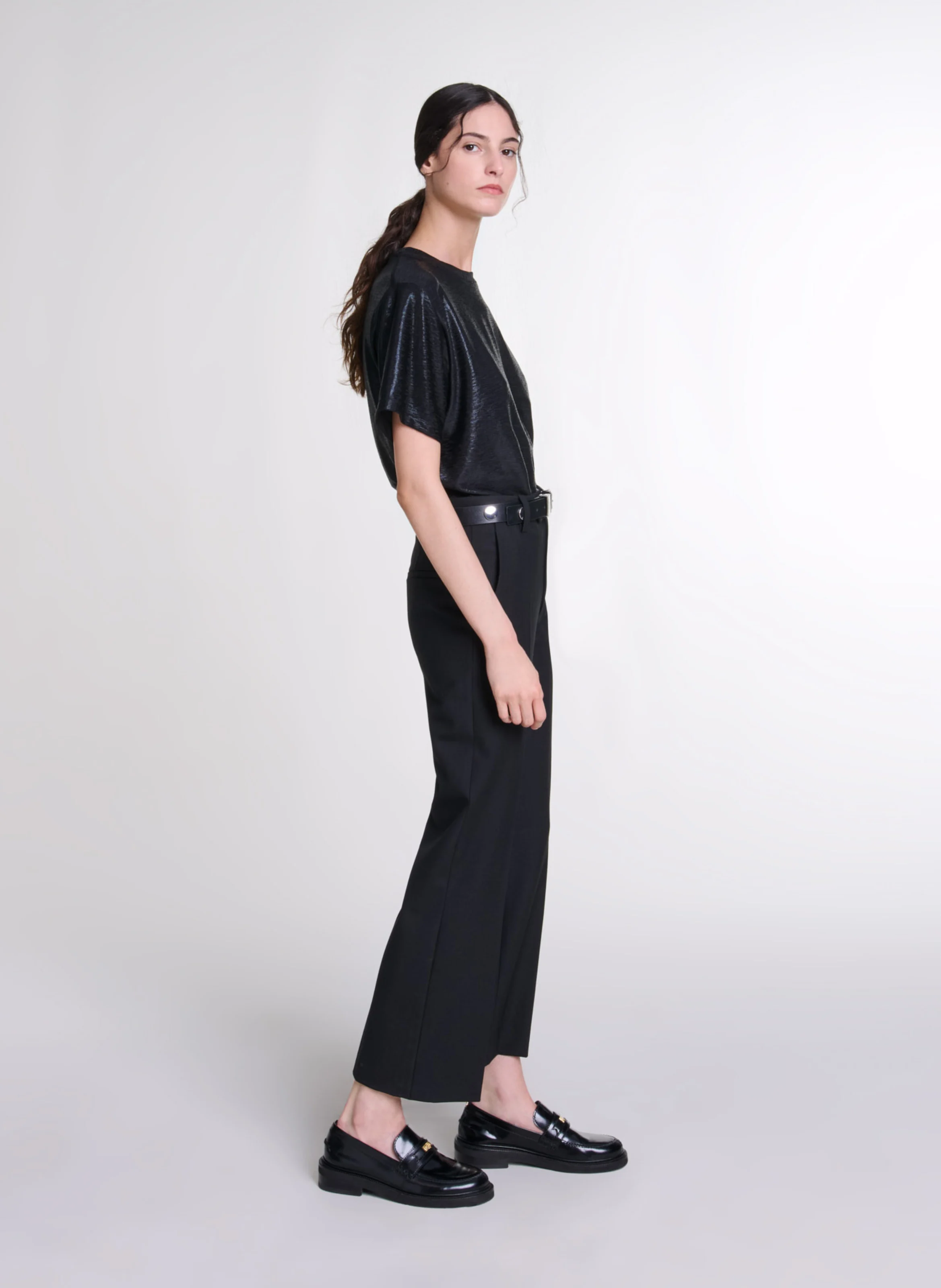 Tee-shirt pailleté | Noir