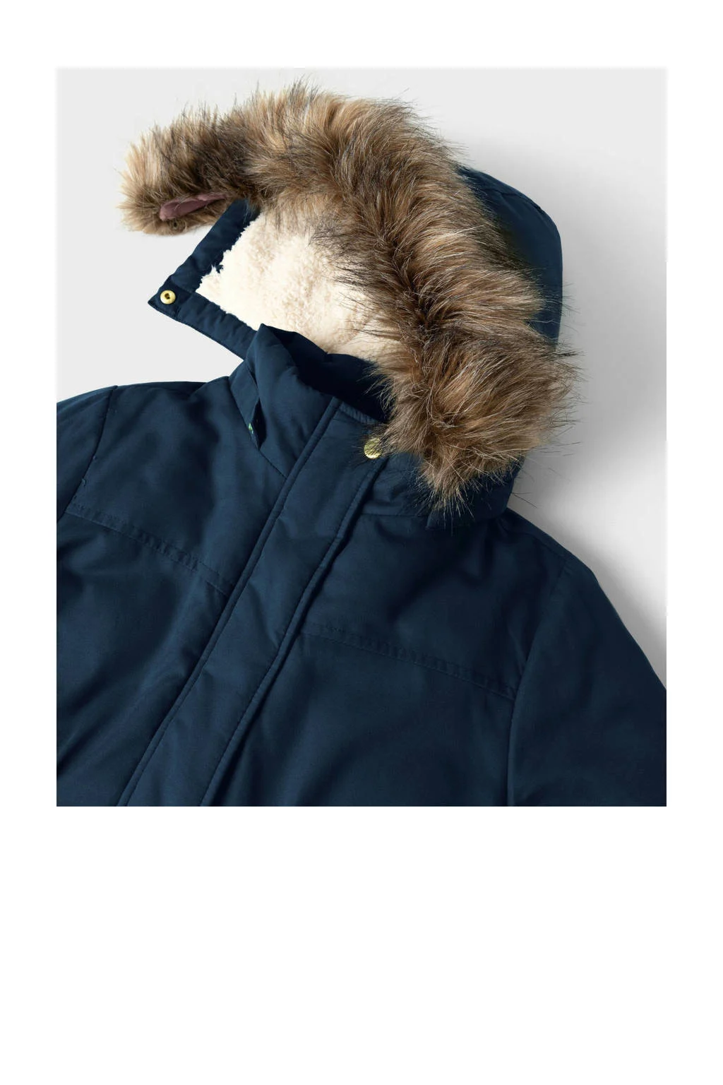 NAME IT gewatteerde winterjas NKFMASTER donkerblauw
