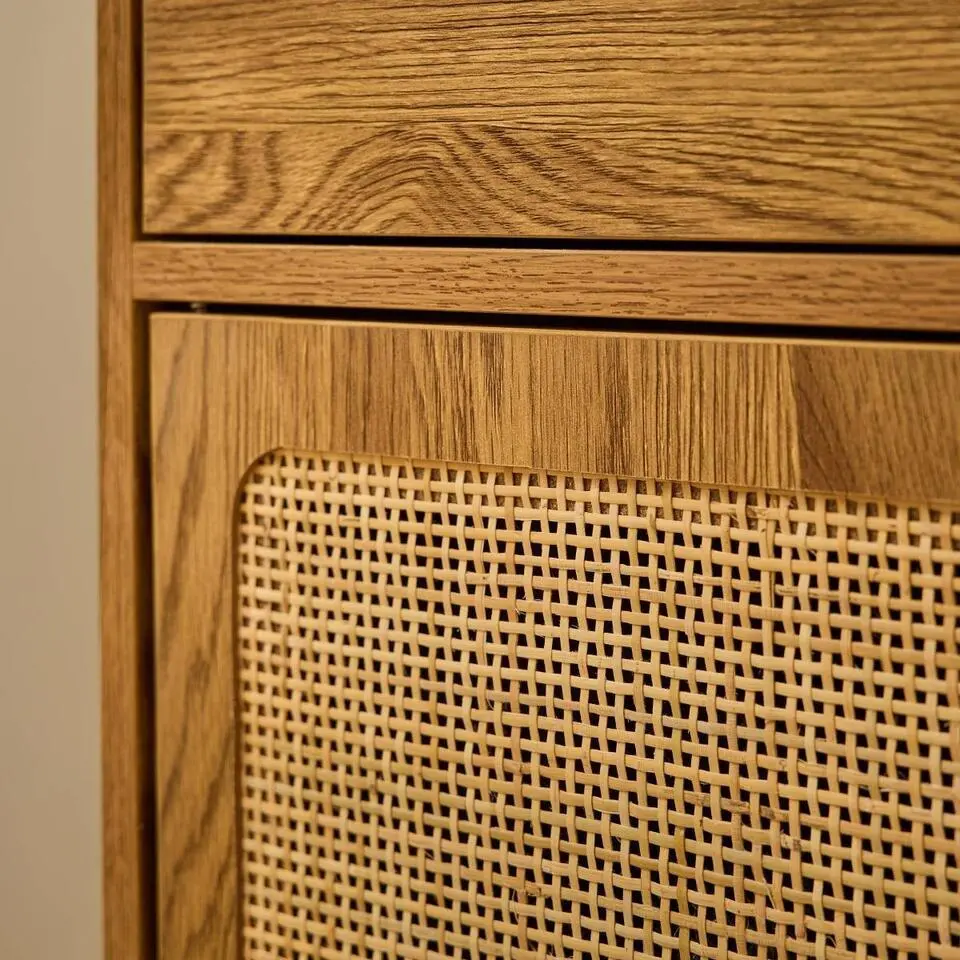 CALICOSY - Ladekast ALIA - Licht hout - 79x90x39 cm
