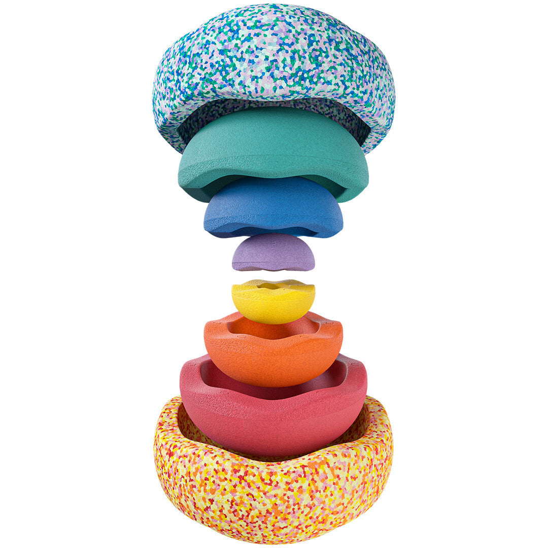Stapelstein summer rainbow set classic 8st