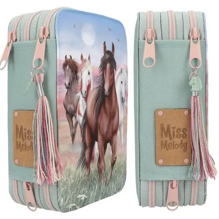Depesche Miss Melody 3 Fach Federtasche HOOF CLATTER