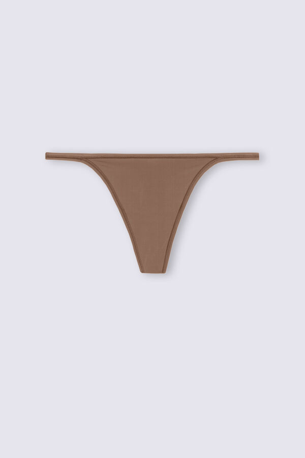 Tanga ultraleve de microfibra com tira lateral