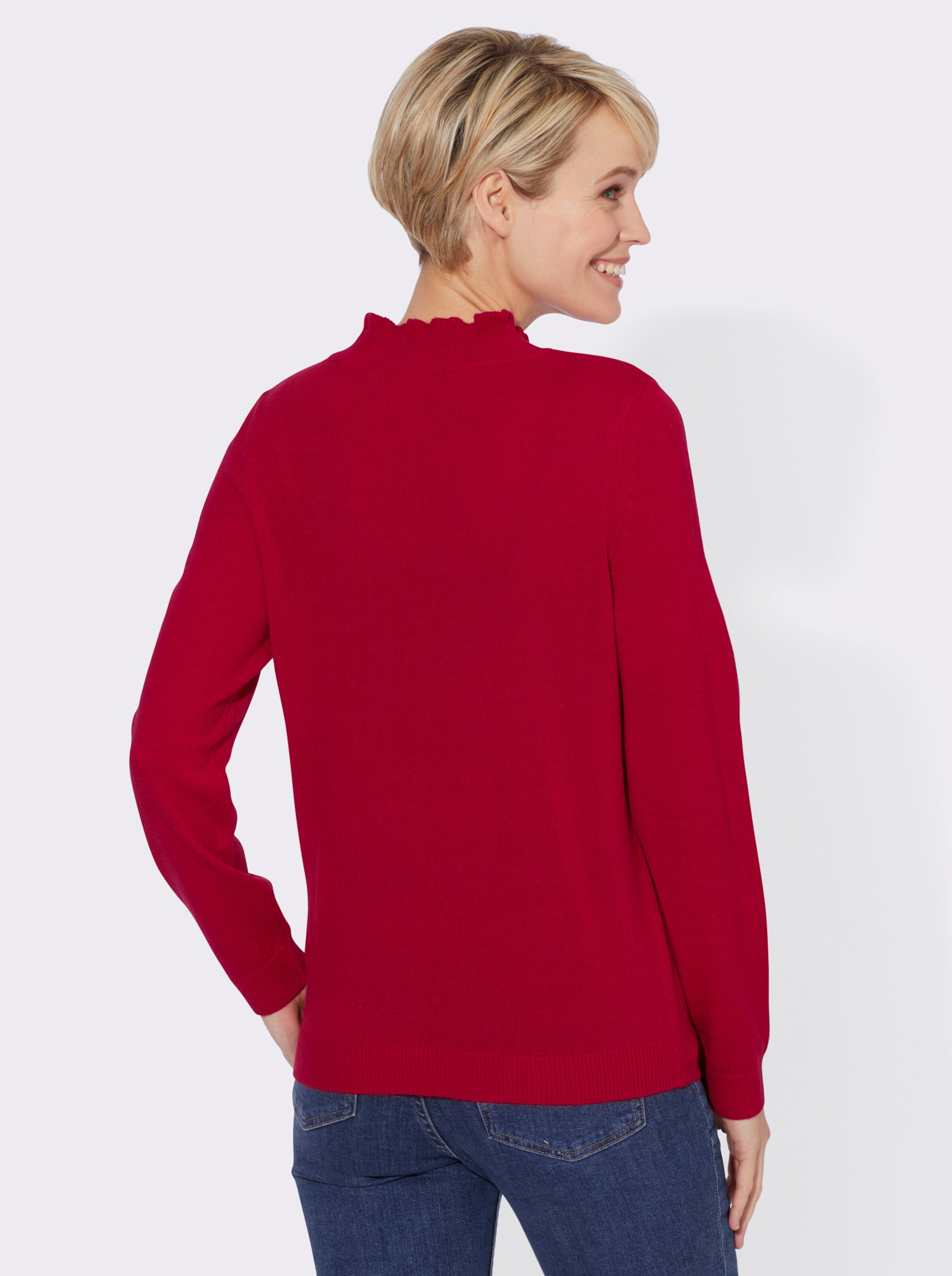 Stehkragenpullover