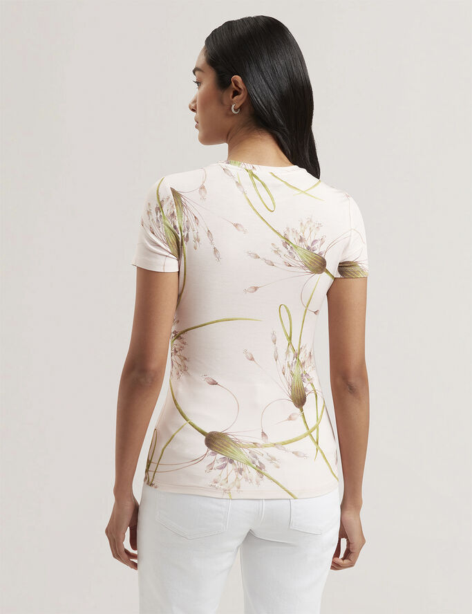 Ted Baker LEXIII Printed Fitted Tee Pink