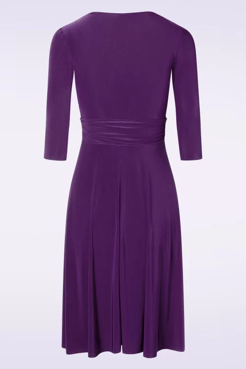 Vintage Chic for Topvintage Aria swing jurk in aubergine