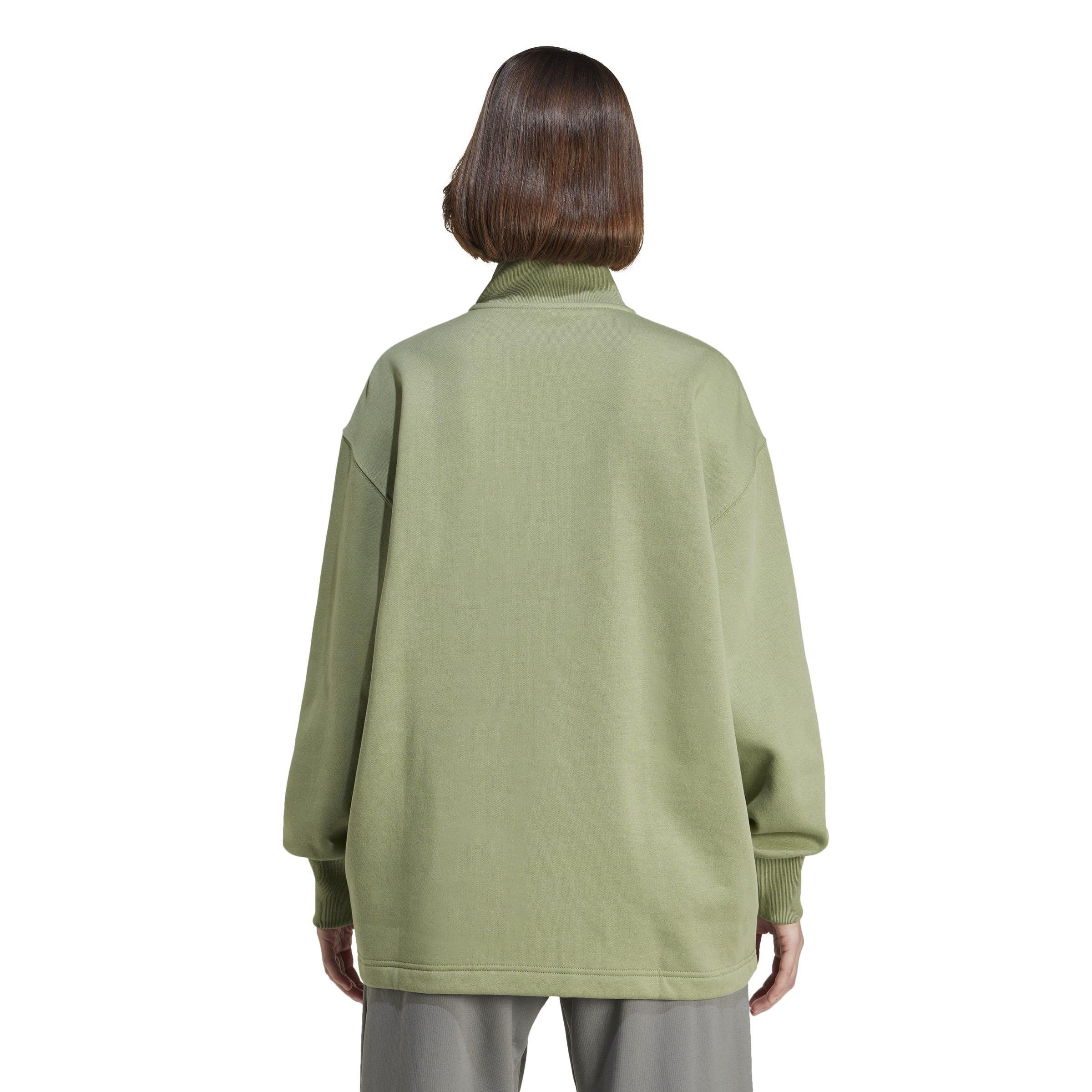 adidas All Szn Fleece Loose Quarter Zip Sweatshirt Womens