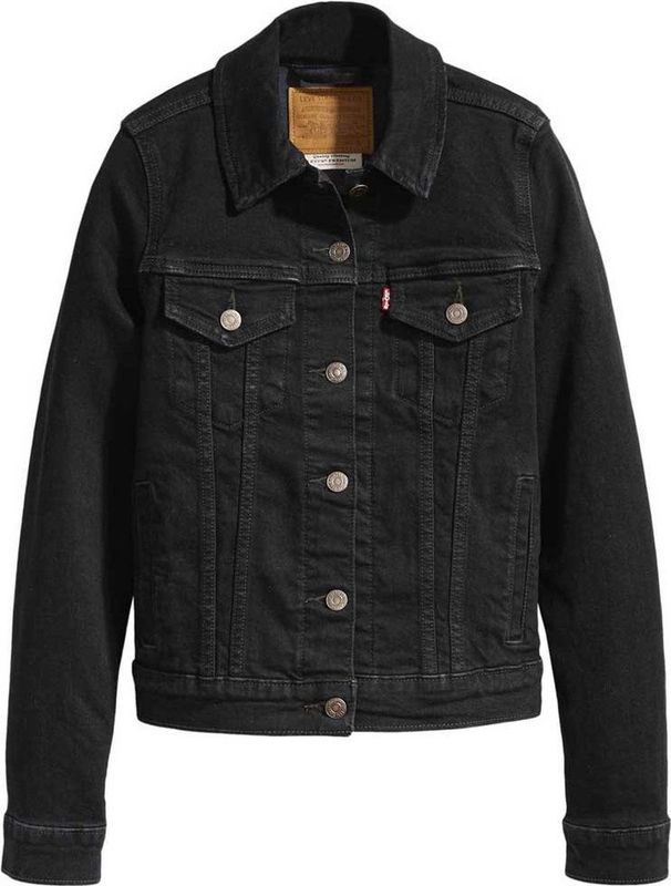 Levi's - Truckerjack - Zwart - Katoen - Lange Mouwen
