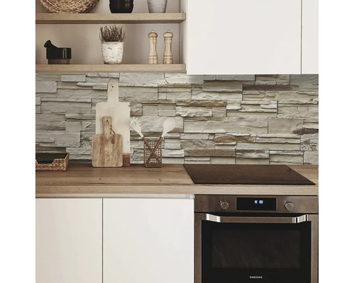 Keukenachterwand mySpotti Profix Rustical Bricks stenen muur 100 x 60 cm PX-10060-1293-HB