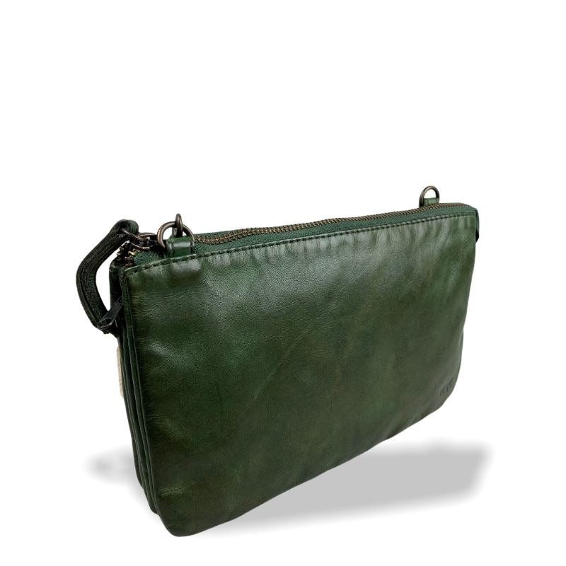Bear Design Clutch / Tas Uma Green