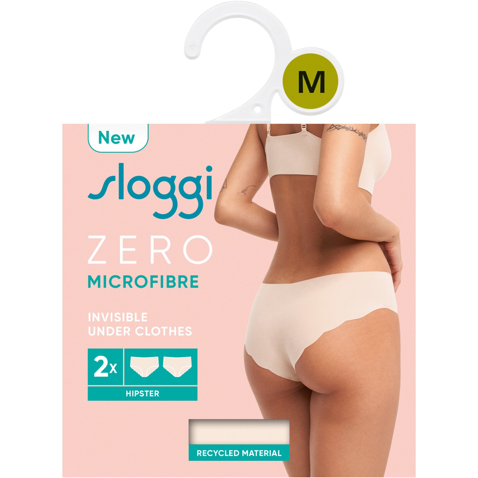 Sloggi Damen-Slip Zero Micro Hipster, 2er-Pack
