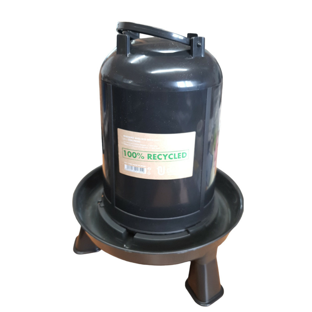 Abreuvoir sur pieds plastique recyclé 5 litres pour basse cour
