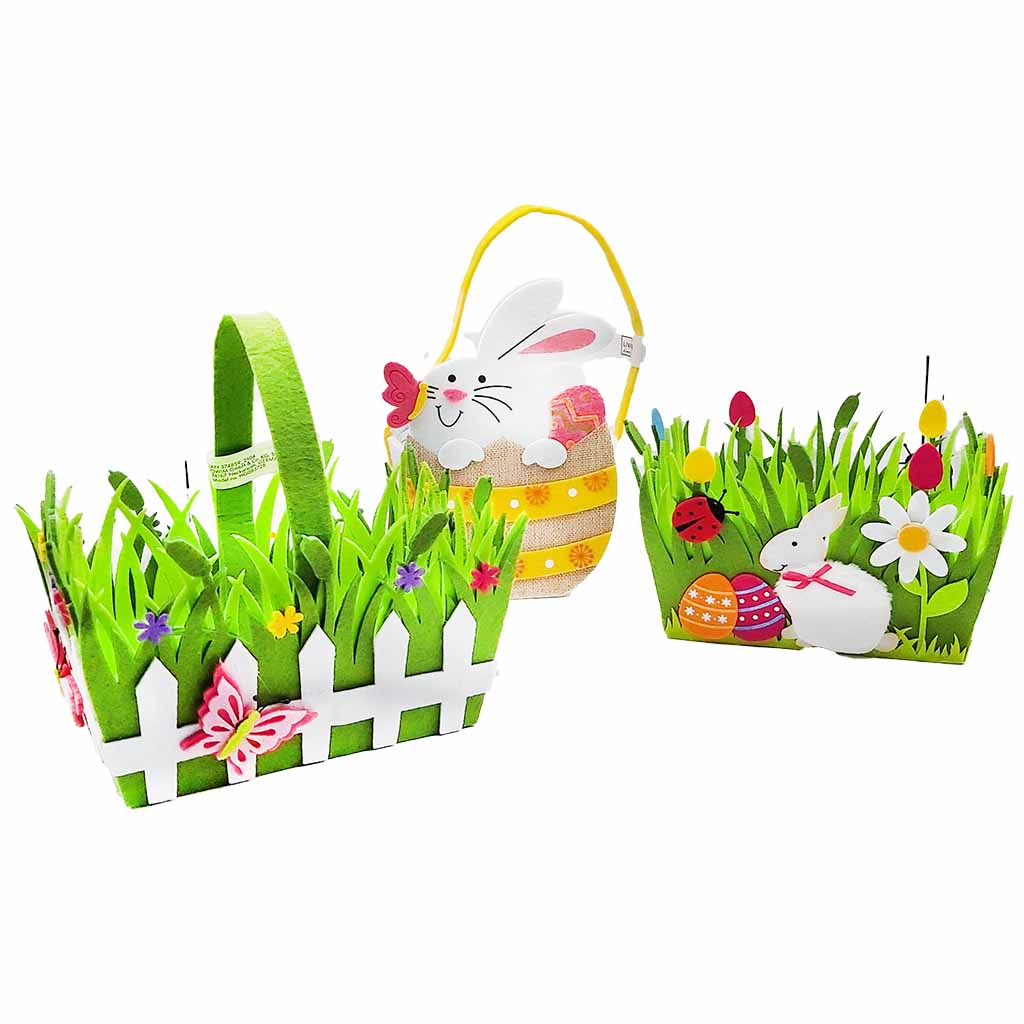 Ostertasche aus Filz mit Hase - Osterdeko