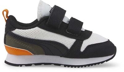 Puma R78 V Inf Sneaker, Puma White/Puma Black/Vibrant Orange