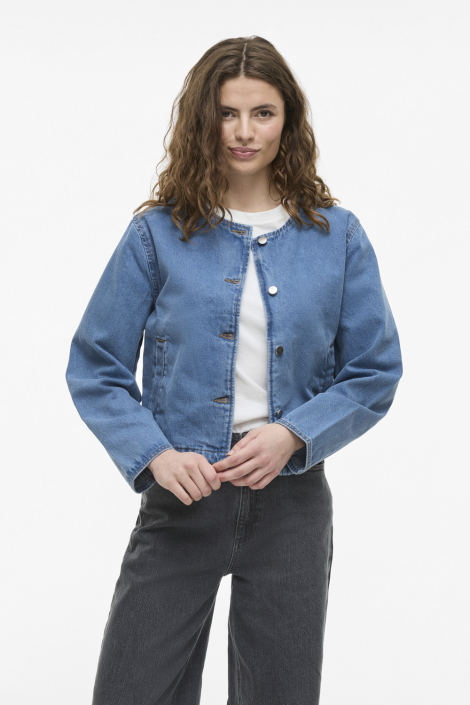 Vila blauwe dames jas