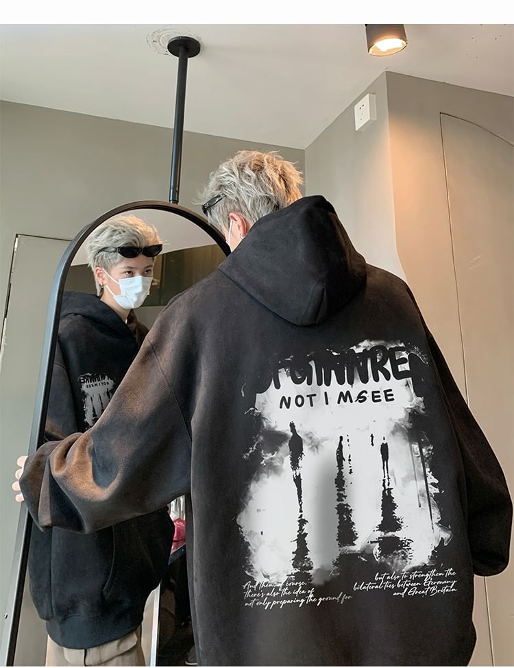 Posive - Oversized hoodie met ronde hals en verlaagde schouders
