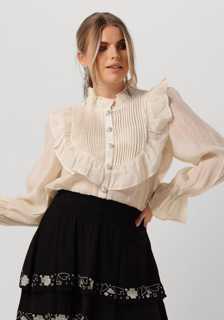 LOLLYS LAUNDRY creme lollys laundry blouse springsll shirt ls