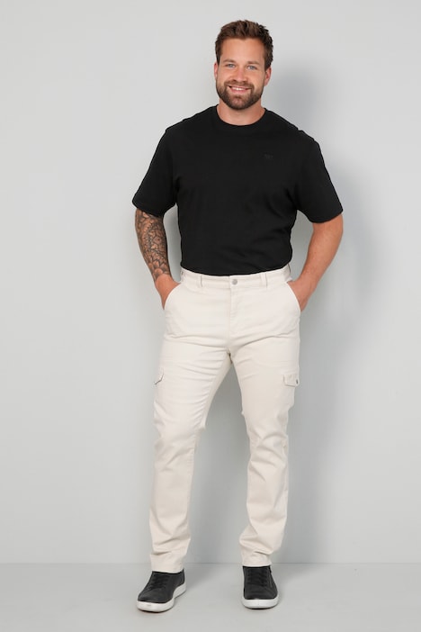 John F. Gee Cargohose, Slim Fit, Cargotaschen, Elastikbund, bis 35