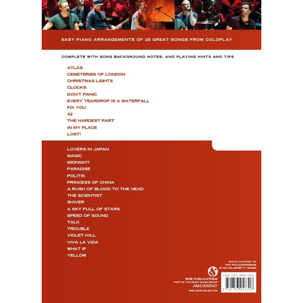 Wise Publications Really Easy Piano: Coldplay pianoboek